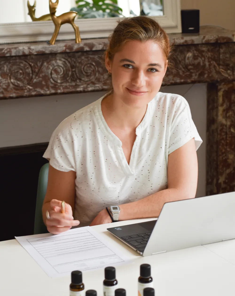 Manon Meerschaut en consultation de naturopathie